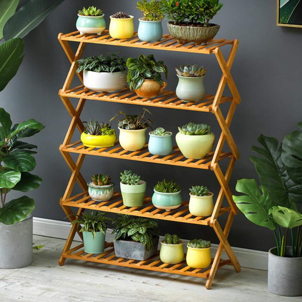 Flower Pot Plant Stand Flower Planter Rack Shelf Shelves Organizer
