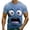 Blue, variant on Mens Funny Face Expression Short Sleeve T Shirt Novelty Casual Top,Purple,SIZE:XXXL