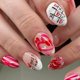 thumbnail image 1 of Sutaozhi 30 piezas de uñas postizas acrílicas 3D con corazón para San Valentín, 1 of 8
