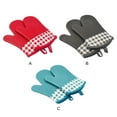 thumbnail image 3 of Bearachild Guantes antideslizantes para horno, resistentes al calor, para hornear, asar, cómodos y súper seguros Herramientas y accesorios para hornear Rojo, 3 of 6