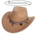 thumbnail image 3 of Western Frontier Style Cowboy Hat for Everyday Wear and Classic Rancher Sun Outdoor Adventure Riding Country Fashion Accessory, 3 of 4