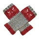 thumbnail image 5 of Guantes sin dedos de manga larga para muñecas, mitones de punto para invierno, calentadores de muñecas de punto rojo, 5 of 9