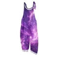 thumbnail image 2 of Iaqnaocc Jumpsuits For Women Plus Size 3D Graphic Sleeveless Jumpsuits Rompers Casual Adjustable Strap Jumpsuits 2026 Trendy Overalls Light Purple 2XL, 2 of 5