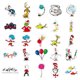 thumbnail image 3 of Pegatinas de dibujos animados de anime de Dr. Seuss, 50 unidades, PVC, impermeables, 3 of 3