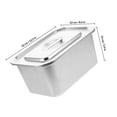 thumbnail image 2 of ELAYARD Composting Bin Kitchen 1Pack Silver Rectangular Design for Daily Use and Food Waste Collection, 2 of 6
