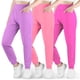 thumbnail image 1 of BIG ELEPHANT Pantalones Deportivos Ultra Suaves para Niñas, Pantalones Atléticos de Cintura Alta con Bolsillos, 3 Pzas (6-15 Años), 1 of 8