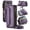 Purple, variant on for Google Pixel 10 Pro Phone Case, Women Men Multi-Function Wallet Case with Stand RFID Blocking Featuring Magnetic Closure Zipper Includes Shoulder Strap Wrist Strap,Hotpink