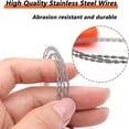 thumbnail image 2 of TAPDRA Portable Wire Saw Stainless Steel Wear Resistant 27.6 Inch Total Length For Outdoor Camping Narrow Space Use, 2 of 7