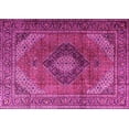 thumbnail image 1 of Ahgly Company Indoor Rectangle Medallion Pink Traditional Area Rugs, 7' x 10', 1 of 4