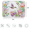 thumbnail image 3 of FREEAMG Tropical Irises Flowers Hummingbirds 16 x 18 Inches Absorbent Dish Drying Mat Microfiber Kitchen Countertop Table Protector Multi-Purpose Counter Rack Sink Drainer Pad, 3 of 6