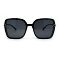 thumbnail image 2 of Womens Rhinestone Jewelry Rimless Butterfly Designer Sunglasses All Black, 2 of 4