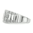 thumbnail image 3 of 14k White Gold Polished Prong set Not engraveable Diamond mens ring Size 10 Jewelry Gifts for Men, 3 of 5