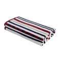 thumbnail image 2 of Cotton Stripe Textured (set of 2) Oversized Beach Towel - Red by Blue Nile Mills, 2 of 3