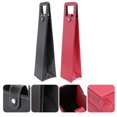 thumbnail image 4 of 2 Pcs Advanced Leather Fashion Wine Bottle Protector Sleeve Resuable Wine Bottle Cover(Red and Black), 4 of 4