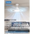 thumbnail image 2 of Ventilador de techo Passky 52" blanco, luz regulable, control remoto, 2 of 7