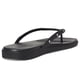 thumbnail image 5 of Sandalias tipo flip flop Miami para mujer Crocs negras con tachuelas talla 4 M, 5 of 7