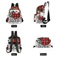 thumbnail image 2 of JIALIOU Mini Backpack Purse for Women Quilted Casual Daypack Small Travel Shoulder Bag, Love Checkered Heart, 2 of 7
