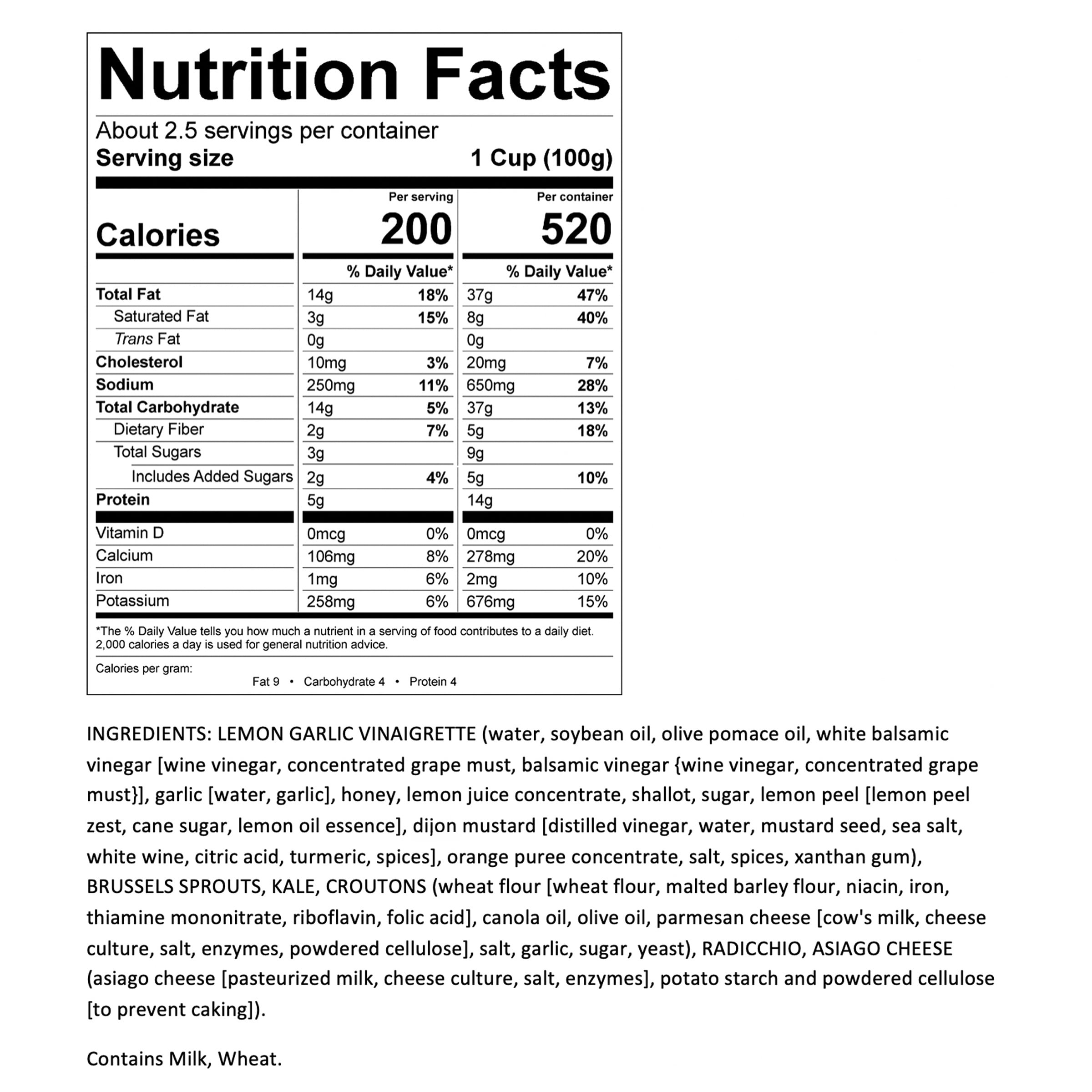 Taylor Farms Asiago Kale Chopped Salad Kit 9 25oz Bag Walmart Com