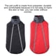 thumbnail image 4 of Chaqueta reflectante para mascotas al aire libre para ropa de animales pequeños, medianos y grandes, a prueba de viento, para invierno, senderismo, camping, mono, traje negro XXL Eigraketly PT000585-05, 4 of 7