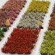 thumbnail image 5 of Racimos De Césped De Nailon Mesa de arena verde con micropaisaje de arbustos de flores y césped para decoración de jardín al aire libre y exhibición de arbustos en caja (amarillo) NCHKUN, 5 of 9