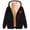 Black4, variant on Womens Lined Zip up Hoodie Coat Thermal Warm Sherpa Full Zipper Sweatshirts Jackets Trendy Love Heart Print Soft Comfortable Long Sleeve Drawstring Cute Hooded Tops Black4 XXL