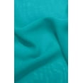 thumbnail image 2 of 2 Panel Sheer solid curtain with grommets 108"total width by 84" Long panels patio door Ruby Teal Green, 2 of 3
