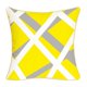 thumbnail image 1 of Funda de cojín de terciopelo con diseño geométrico cuadrado y ribete dorado, 18 x 18 pulgadas 2, 1 of 5
