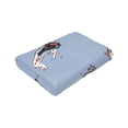 thumbnail image 4 of LNWH Super Soft Flannel Bed Blanket, Cozy Fluffy Warm All Seasons Seamless Koi Art Pattern Throw Blankets for Sofa Bedding, 80"x60", 4 of 8
