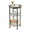 Oak, variant on Side Table, Small Round End Table for Narrow and Small Space, 3-Tier Round Accent Couch Beside Table, Modern Side Table Corner Sofa Table Nightstand for Living Room Bedroom (Rustic Brown)