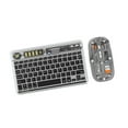 thumbnail image 3 of Combo de teclado y ratón inalámbricos, accesorios de ordenador recargables, carcasa transparente resistente para oficina y hogar con retroiluminación Negro, 3 of 9