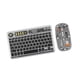 thumbnail image 3 of Combo de ratón y teclado inalámbrico, electrónica recargable, portátil y fácil de usar con carcasa transparente retroiluminada para PC y portátil Negro, 3 of 9