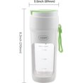 thumbnail image 5 of Jinsinto USB Rechargeable Portable Juicer Blender for Shakes and Smoothies Fruit Blender Onion Chopper Stainless Steel Chopper 340ml 55W (Green), 5 of 5