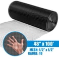 thumbnail image 3 of Fencer Wire Vinyl Coated 19 Gauge Welded Fence Wire Roll, Mesh Size 1/2-Inch x 1/2-Inch, Black Garden Fencing Wire Grid Hardware Cloth, Poultry Chicken Fence Rolls, Multiple Use for Home Improvement, 3 of 9