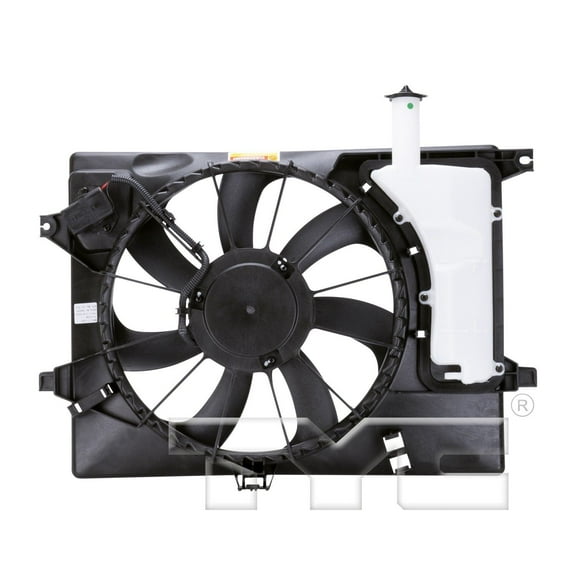 TYC 622580 Dual Radiator and Condenser Fan Assembly Fits select: 2012-2013 HYUNDAI ELANTRA, 2011 HYUNDAI ELANTRA TOURING