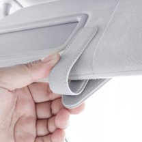 Car Sunglasses Holder, Magnetic Visor Clip, Universal Eyeglass Storage, Soft Leather Non-Slip Design, Easy Install, for Sunshade Organizer, Compact 6x8cm, No Damage to Glasses