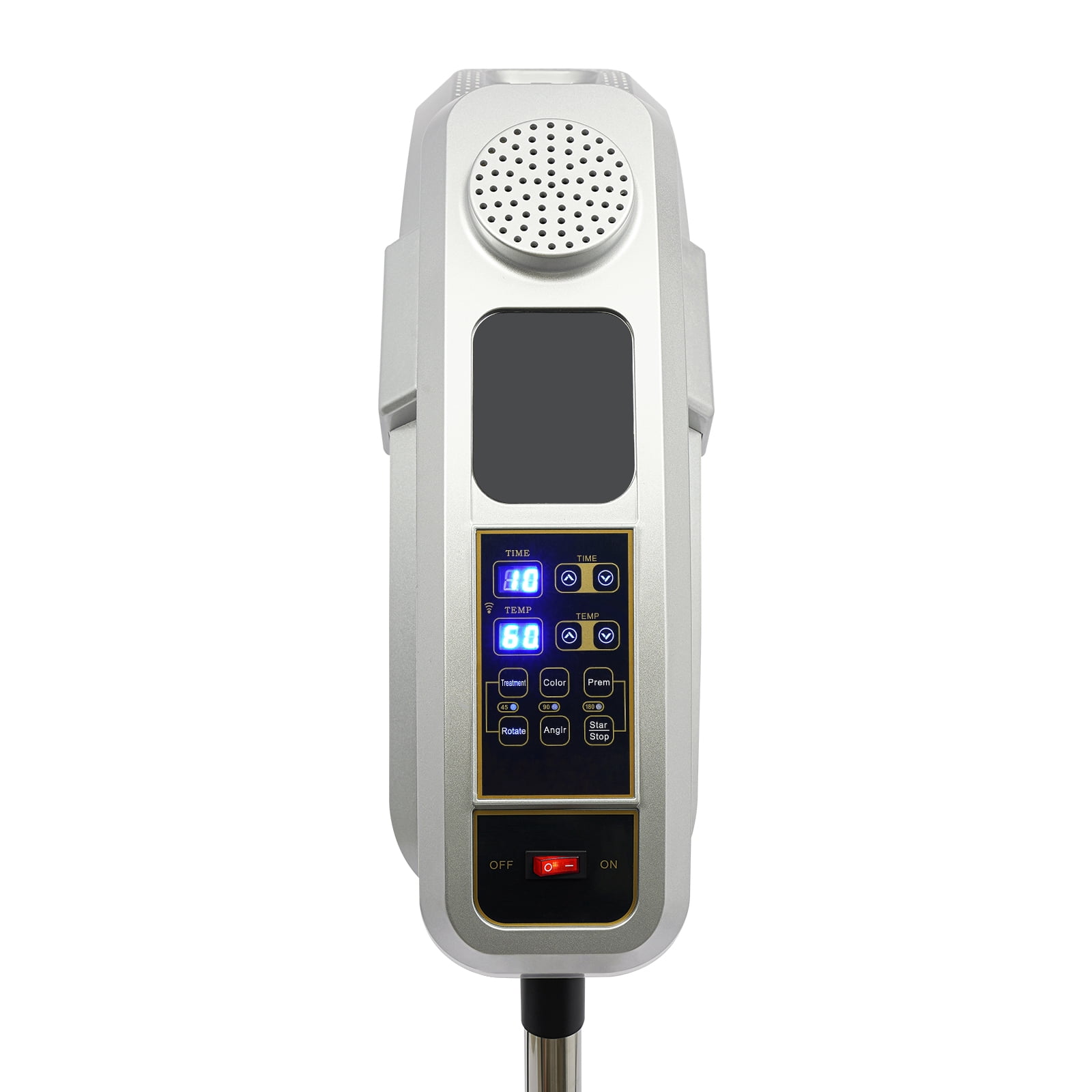 360° Rotating Vertical Hairdressing Heater, Salon Standing Hair Dryer, Adjustable Time & Temperature, Cold & Hot, Hair Processor Perm Styling Machine for Coloring, Cold perming, Hot Oil Treatment