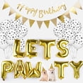 thumbnail image 1 of Pancarta De Globos De Cumpleaños (letras Doradas En 3D) Decoración Inflable Para Fiestas Y Decoraciones Para Eventos Para Perros Y Gatos - Reutilizable, Diversión Ecológica-con Cumpleaños H, 1 of 5