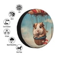 thumbnail image 4 of Pofeuu Hot Air Balloon Guinea Pig Print Spare Tire Wheel Cover for Car Truck SUV Camper Universal Fit Spare Tire Cover RV Spare Tire Covers-14 inch, 4 of 6