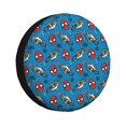 thumbnail image 1 of Cute Cartoon Spider Man Spare Tire Cover Wheel Protectors For Trailer Rv Suv Truck Camper Travel Fits For Tire Diameter 14 Inch, 1 of 7