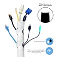 thumbnail image 4 of Royal Designs, Inc. Neoprene Cable Management Sleeves, Cord Cover, Black and White, Set of 2, 4 of 6