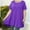 Deep purple, variant on Plus Size Tops for Women Casual Short Sleeves T Shirts Flowy Blouses