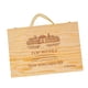 thumbnail image 4 of Cajas de vino de madera con asas Portador decorativo de vino Sostiene seis botellas Caja de regalo de vino festivo, 4 of 9