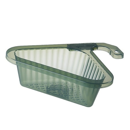 

NUOH Drain Basket Triangular Non-slip Easy Hanging Punch Free Wide Opening Vegetable Cleaning Plastic Extendable Handle Sink Strainer Kitchen Tool