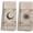 Brown Sun Moon, variant on Boho Sunrise Sunshine Rainbow Kitchen Towels Dishcloths Sets of 2,Bohemian Absorbent Drying Cloth Hand Towels Tea Towels for Bathroom Kitchen Boho Gifts for Women Girls,16×24 Inches