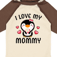 thumbnail image 4 of Inktastic I Love My Mommy with Cute Penguin and Hearts Girls Long Sleeve Baby Bodysuit, 4 of 5