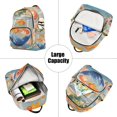 thumbnail image 5 of FORMRS Mini Backpack Purse for Women Travel Daypack Casual Shoulder Bag, Blue Goldfish Bowl, 5 of 7
