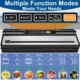 thumbnail image 6 of Food Vacuum Sealer Machine, Auto&Manual Food Sealer with 2 Rolls Food Vacuum Sealer Bags for Food Preservation, Food Storage Saver Dry & Moist Food Modes, Built-in Cutter, LED Indicato, 6 of 11