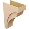 thumbnail image 5 of 12"W x 24"D x 36"H Classic Helena Rough Cedar Woodgrain TimberThane Corbel, Primed Tan, 5 of 6