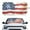 Usa Flag Print, variant on KUIFORTI Cartoon Eyes Windshield Sun Shade Foldable Reflective Polyester Blocks Heat and Sun, Universal Fit Car Window Covers - Works with Sedans, SUVs & Trucks!