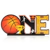 OSNIE Basketball One Letter Sign Wooden Table Centerpieces First 1st Birthday Party Decorations